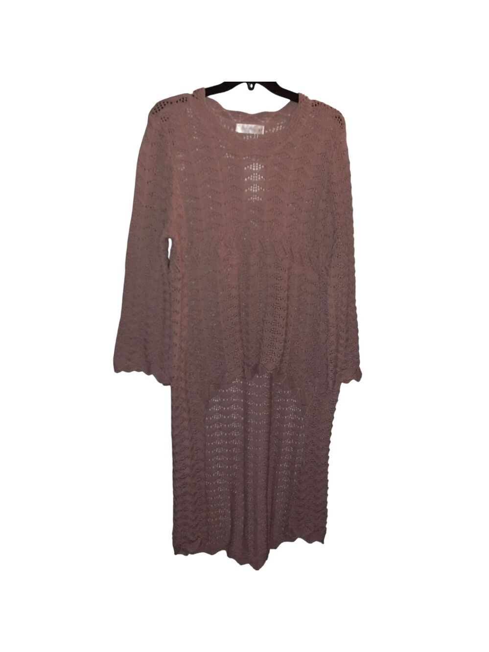 Knit Mix Mauve Sweater Size Large NWT